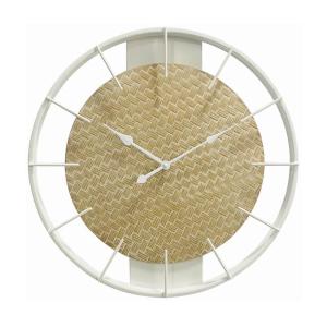 Relógio de parede de vime/ branco 40x50 cm - Conforama